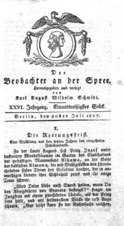 31. Stueck, 30. Juli 1827