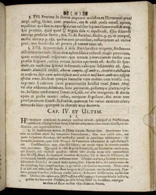 Cap. IV. Et Ultim.