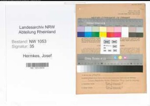 Entnazifizierung Josef Hermkes , geb. 07.08.1906 (Oberregierungsrat)