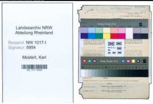 Entnazifizierung Karl Mostert , geb. 08.07.1908 (Steuerinspektor)