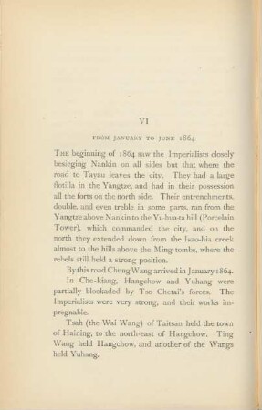 VI. From January to June 1864