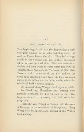VI. From January to June 1864