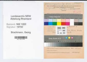 Entnazifizierung Georg Brachmann, geb. 28.04.1909 (Verwaltungsbeamter)