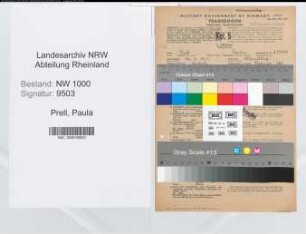 Entnazifizierung Paula Prell, geb. 26.11.1911 (Kaufm.Angest.)