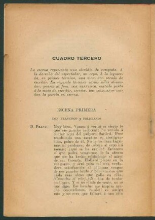 Cuadro tercero - En el cepo.