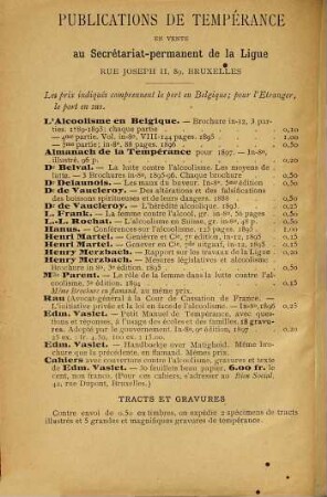 Livret de tempérance