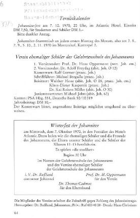 Verein ehemaliger Schüler der Gelehrtenschule des Johanneums