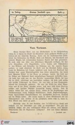 Heft 17 (1. Juniheft 1901)