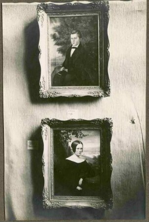 zwei Portraits unbekannter Personen