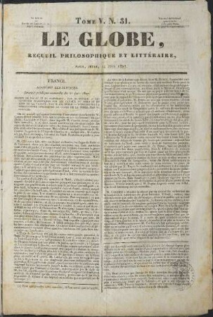 1827, 31: Heft