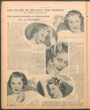 Los nuevos peinados se caracterizan por su feminidad : Una clase de belleza por semana