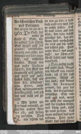 An öffentlichen Buß- und Bettagen.