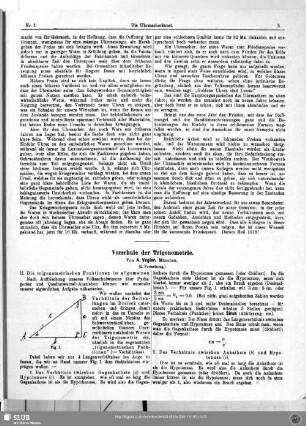 Vorschule der Trigonometrie (2. Fortsetzung)