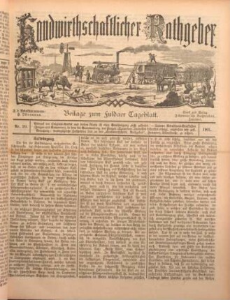 20: Beilage vom Montag, 23. September 1901