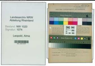 Entnazifizierung Alma Leopold , geb. 10.03.1888 (Haendlerin)