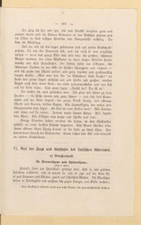 VI. Aus der Sage und Geschichte des klassischen Altertums