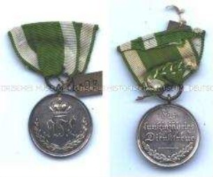 Medaille für 50jährige Diensttreue in Silber