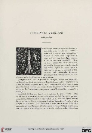 5. Pér. 1.1920: Alessandro Magnasco (1667 - 1749)