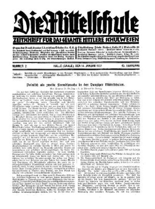 Polnisch als zweite Fremdsprache in den Danziger Mittelschulen