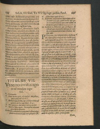 Titulus VII. Ut nemo invitus agere vel accusare cogatur.