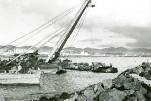 Hafenbau Ponta Delgada Azoren, Portugal, 1937-1943