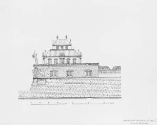 Lusthaus auf der Jungfernbastei in Dresden, Elbseite