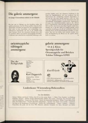 73, Die Galerie Ammergasse