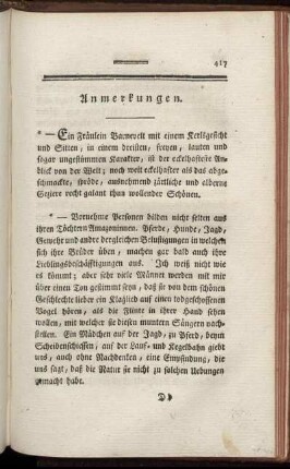 Anmerkungen. - Einleitung und Entwurf zu einer Damenbibliothek.