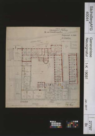 Oberbergamt Freiberg; Um- und Erweiterungbau (Brennhausgasse und Ostflügel), Erdgeschoss