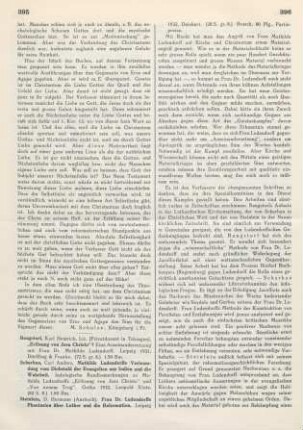 395-397 [Rezension] Rengstorf, Karl Heinrich, "Erlösung von Jesu Christo"?