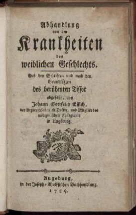 Abhandlung von den Krankheiten des weiblichen Geschlechts