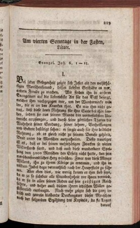 Am vierten Sonntage in der Fasten, Lätare