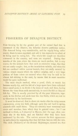 Fisheries of Dinajpur District