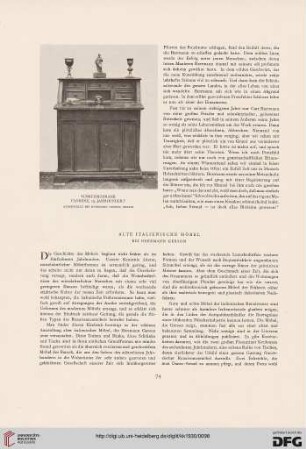 Alte italienische Möbel: bei Herrmann Gerson