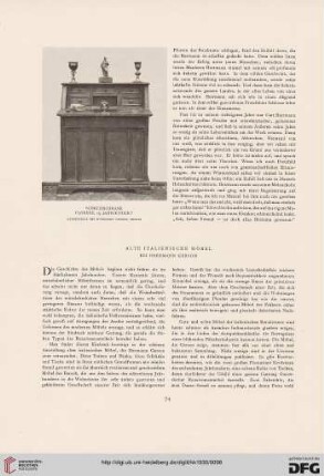 Alte italienische Möbel: bei Herrmann Gerson
