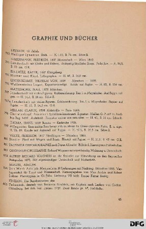 Graphik und Bücher (Nr. 793-845)