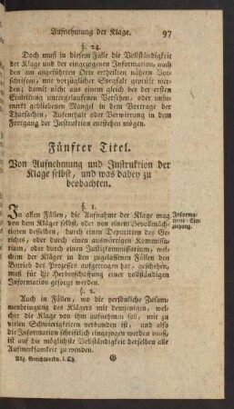 Fünfter Titel