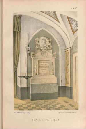 Tav. II. Tomba de Paisiello