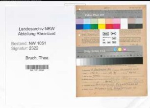 Entnazifizierung Thea Bruch , geb. 03.09.1914 ()