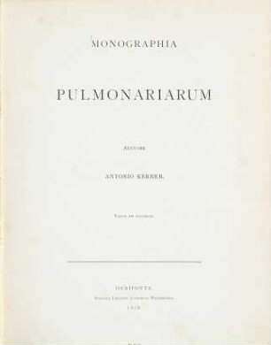 Monographia pulmonariarum