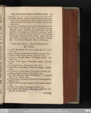 [X. Libri Thelogici Reformatorum.]