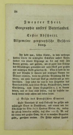 Erster Abschnitt. Allgemeine geographische Beschreibung