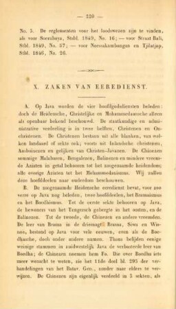 X. Zaken van eeredienst