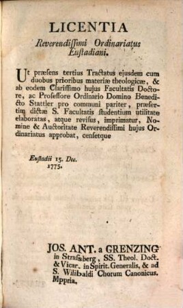 Theologia Christiana Theoretica, 3. De Hominis Creatione, Et Diverso Statu Ante Et Post Lapsum In Peccatum