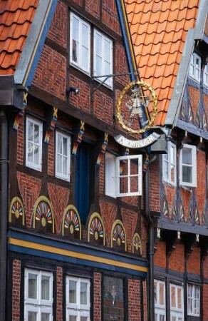 Deutschland. Niedersachsen. Stade. Altstadt. Typische Hauszeile