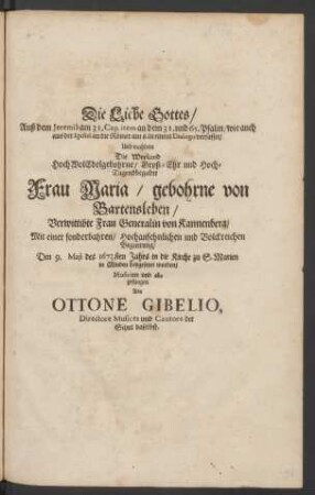 Die Liebe Gottes