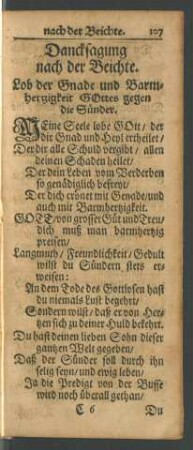 Lob der Gnade und Barmhertzigkeit GOttes gegen die Sünder