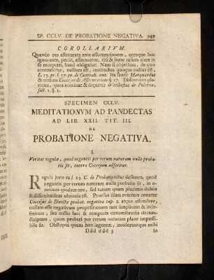 949-990, Ad Lib. XXII. Tit. III. De Probationibus Et ...
