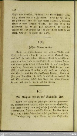 Fischspeisen (Nr. 181-185)