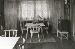 Dorfhaus in Tellerhäuser : Dorfgemeinschaftshaus in Tellerhäuser. Inneres, Amtsecke in der Dorfstube